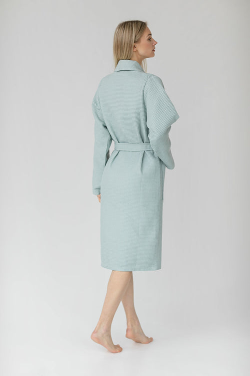 Kos Bathrobe in Gift Box Sea Green
